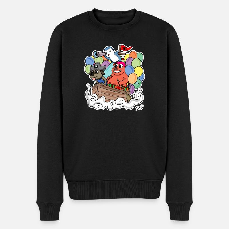 Animaux mignons - Pull Premium bio Homme - noir