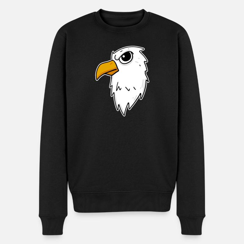 Tête d’aigle - Pull Premium bio Homme - noir