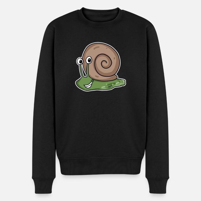 Escargot - Pull Premium bio Homme - noir