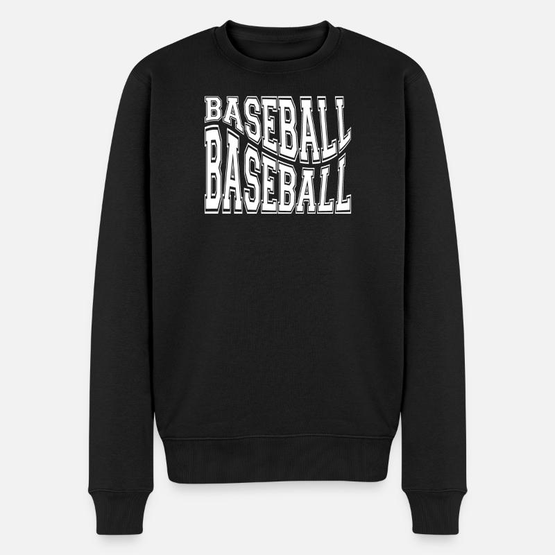 baseball, baseball sport, fan de baseball - Pull Premium bio Homme - noir