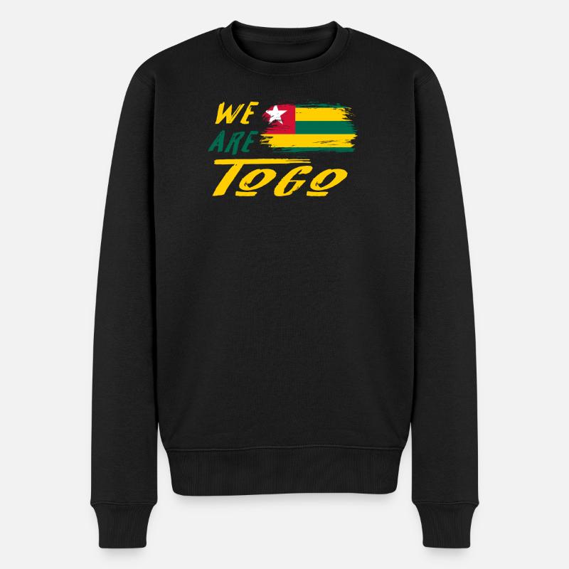 Wir sind Togo - Männer Premium Bio Pullover - Schwarz