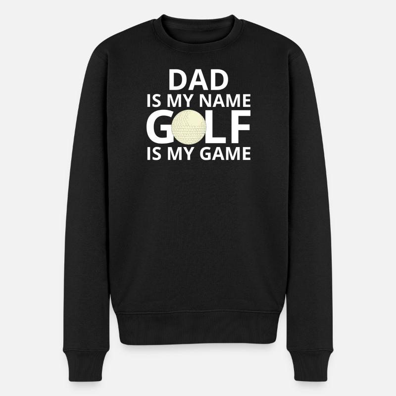 golf, golfeur, fan de golf - Pull Premium bio Homme - noir
