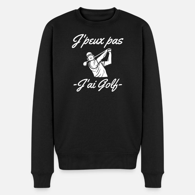 golf, golfeur, fan de golf - Pull Premium bio Homme - noir