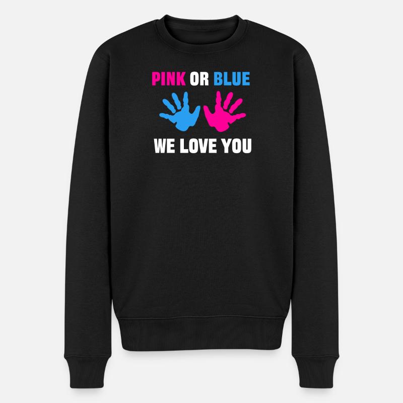 Forældre Graviditet Gravid Erklæring Mor - Økologisk premium-sweatshirt til mænd - sort