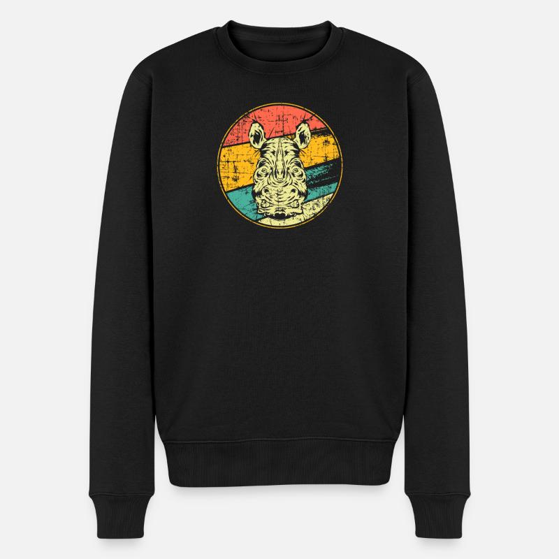 Rhinocéros - Pull Premium bio Homme - noir