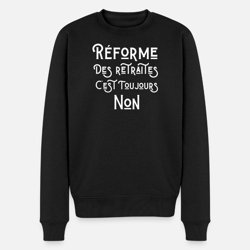 retraite, je suis retraité, je suis retraitée - Pull Premium bio Homme - noir