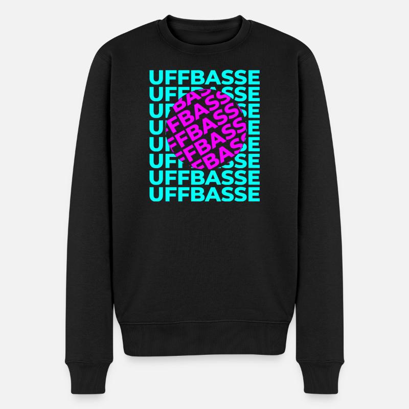 Uffbasse Design - Männer Premium Bio Pullover - Schwarz