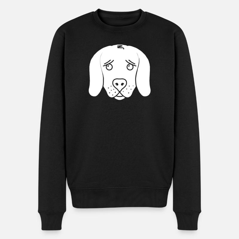 Chien (blanc) - Pull Premium bio Homme - noir