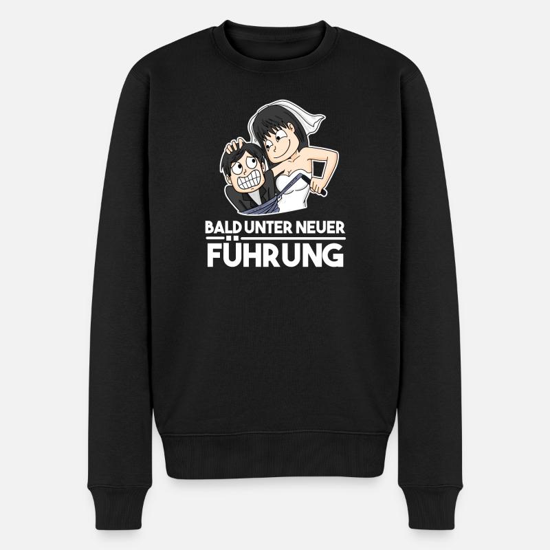 Junggesellenabschied - JGA - Männer Premium Bio Pullover - Schwarz