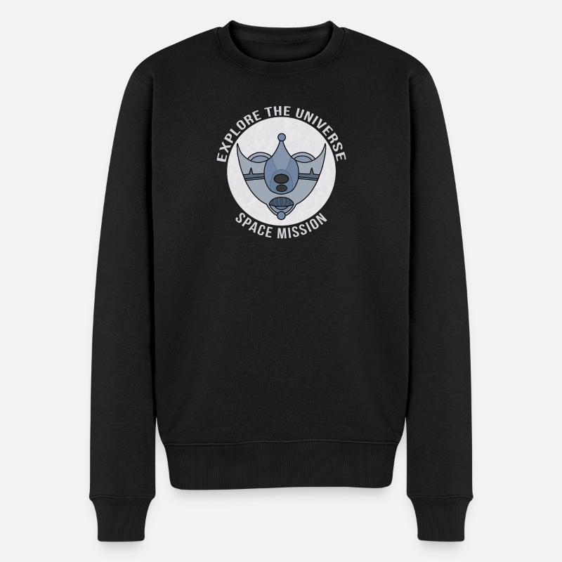 Mission spatiale Explorer l’univers - Pull Premium bio Homme - noir