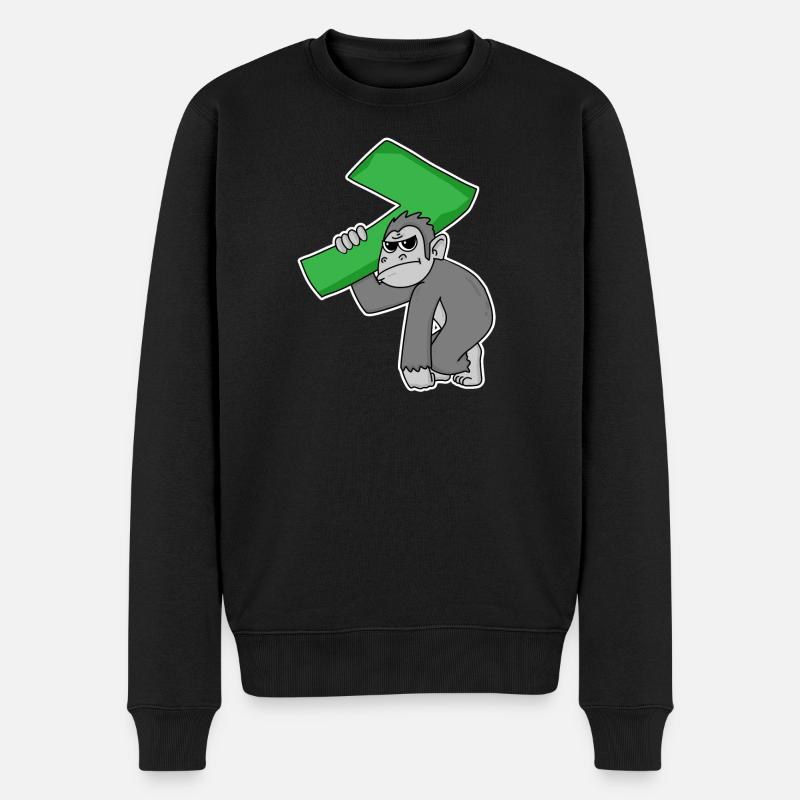 7 ans - 7e anniversaire - Pull Premium bio Homme - noir