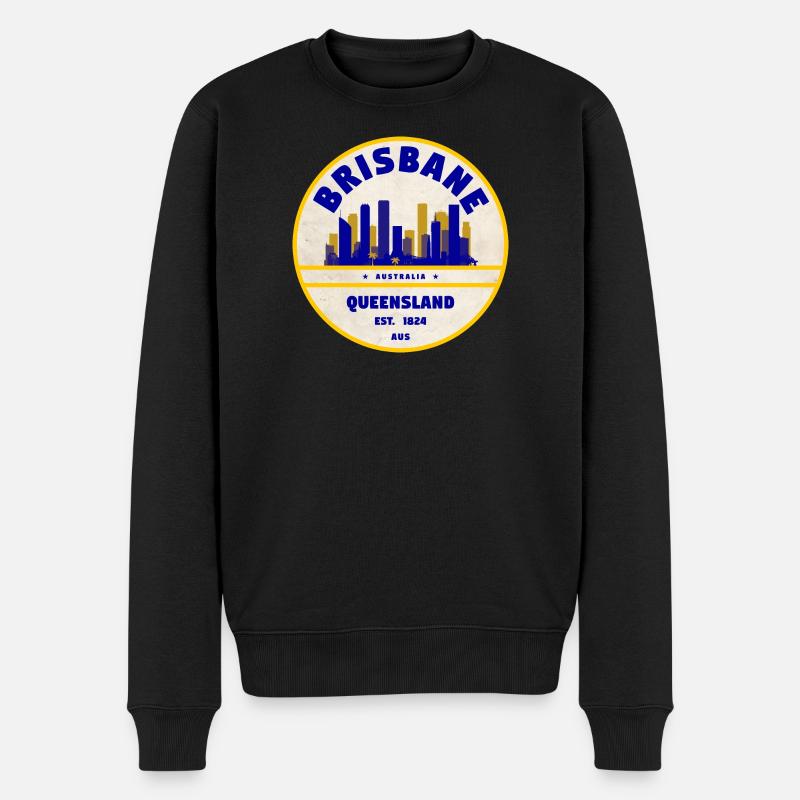 Brisbane Australie Skyline - Pull Premium bio Homme - noir