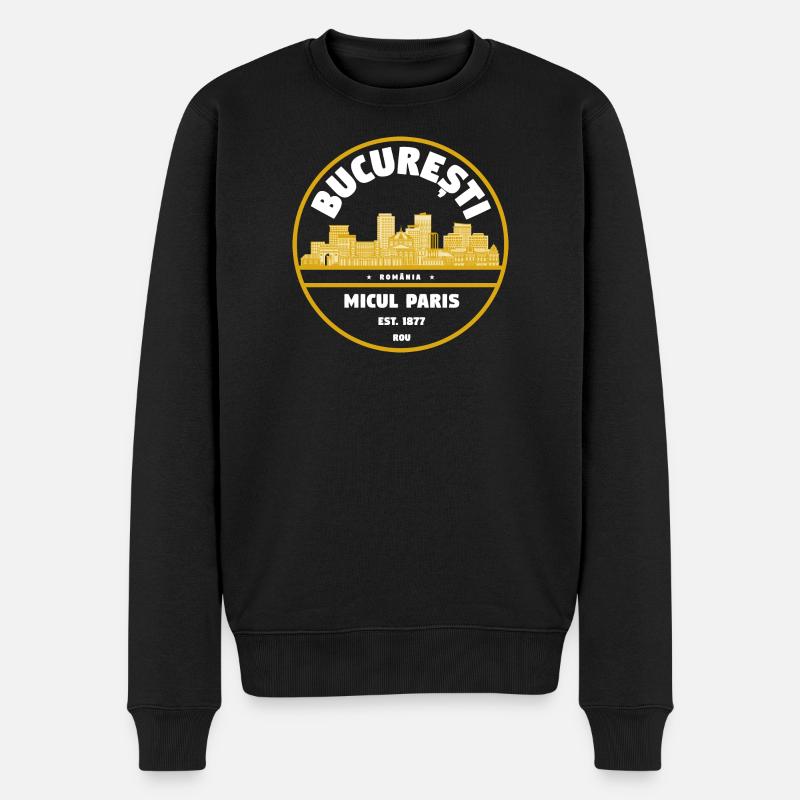Insigne Micul Paris de Bucarest - Pull Premium bio Homme - noir