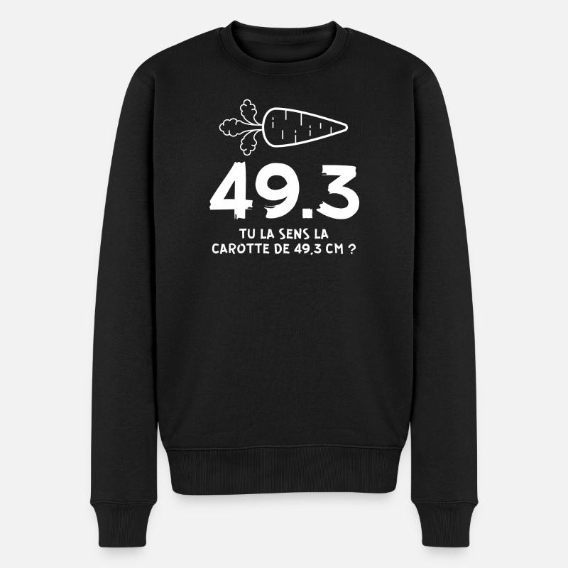 retraite, réforme des retraites, 49 3 - Pull Premium bio Homme - noir