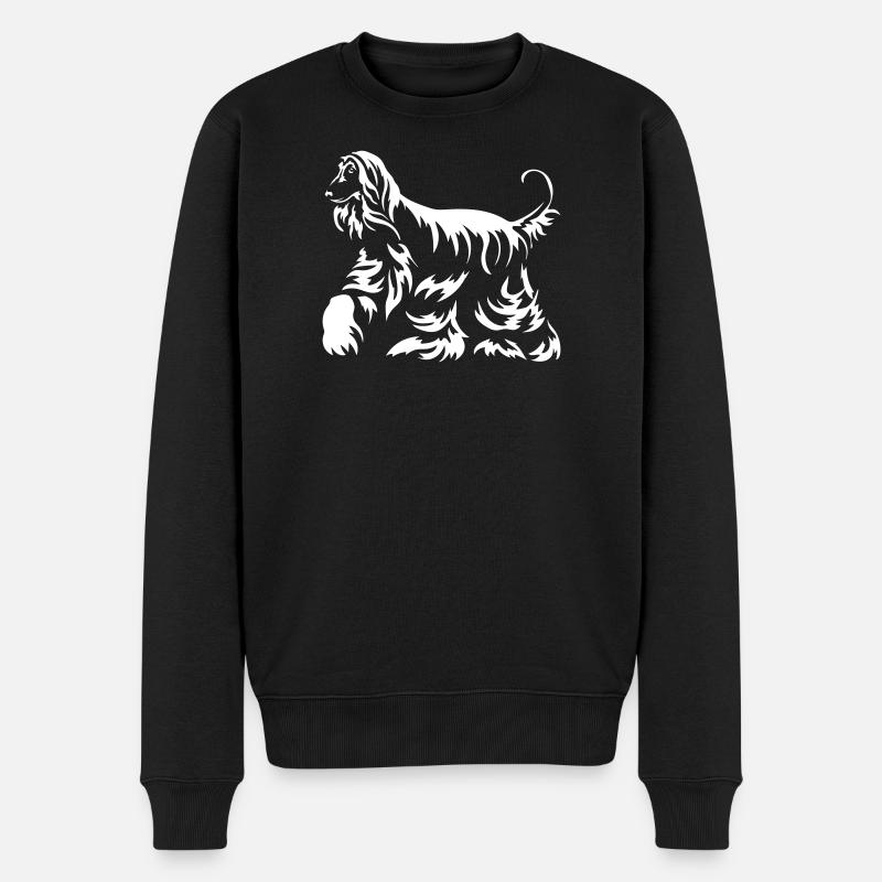 « Édition noire » afghane - Pull Premium bio Homme - noir
