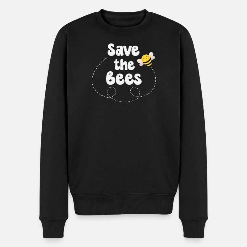 Abeilles - Pull Premium bio Homme - noir