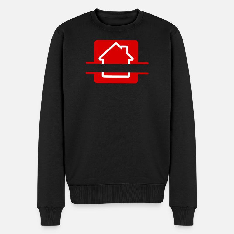 Maison rouge agent immobilier - Pull Premium bio Homme - noir