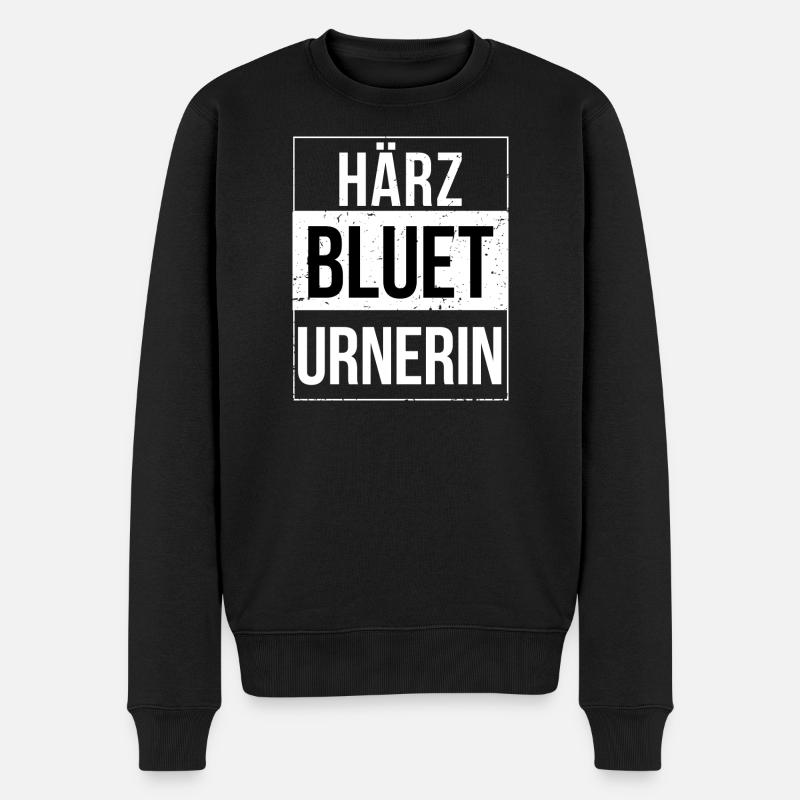 Härzblueturnerin, canton d’Uri, Uri - Pull Premium bio Homme - noir