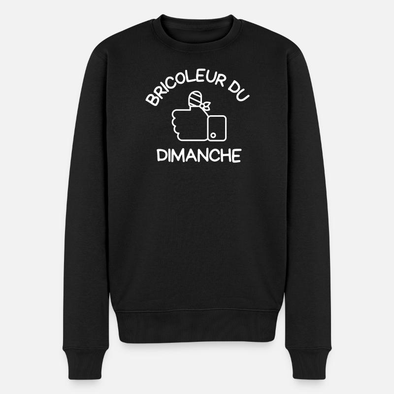 bricolage, bricoleur, bricoler - Pull Premium bio Homme - noir