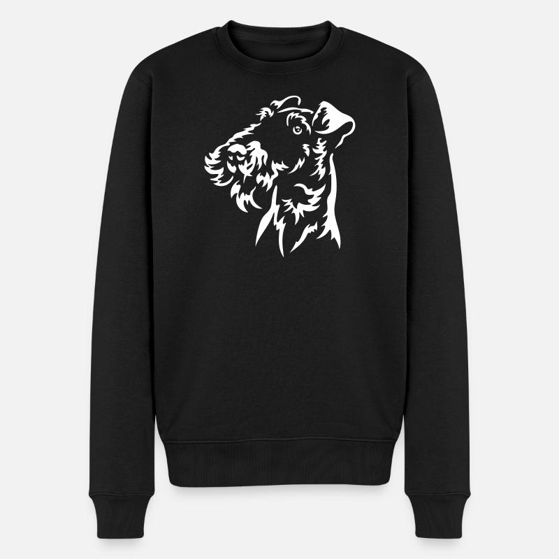 Fox Terrier Head « Black Edition » - Pull Premium bio Homme - noir