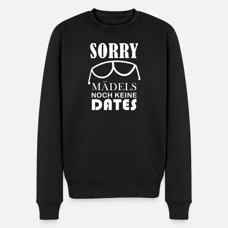 Junge Sohn Baby Spruch - Männer Premium Bio Pullover - Schwarz