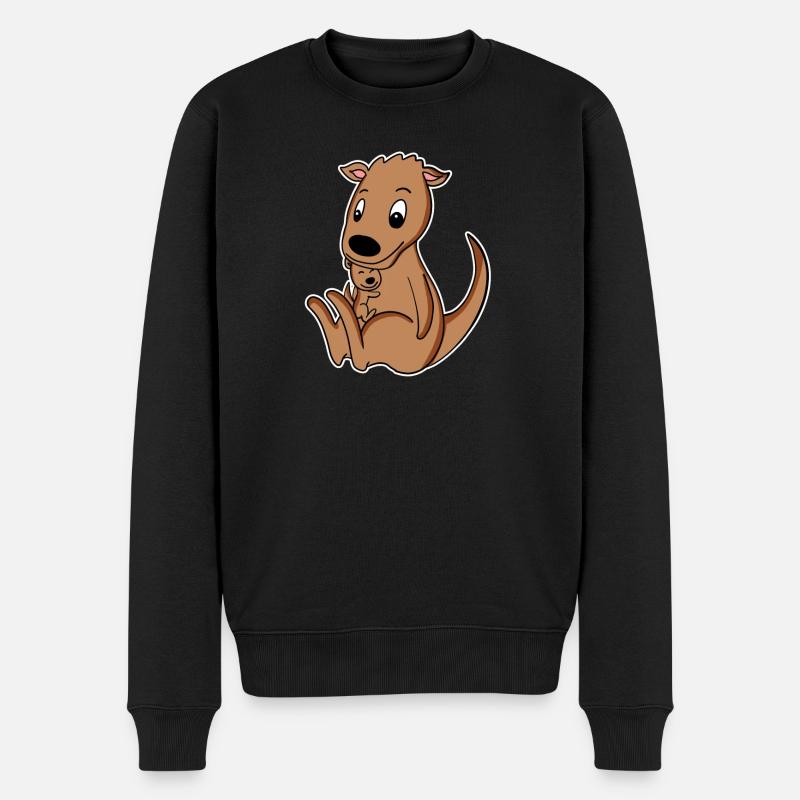 Famille Kangourou - Pull Premium bio Homme - noir
