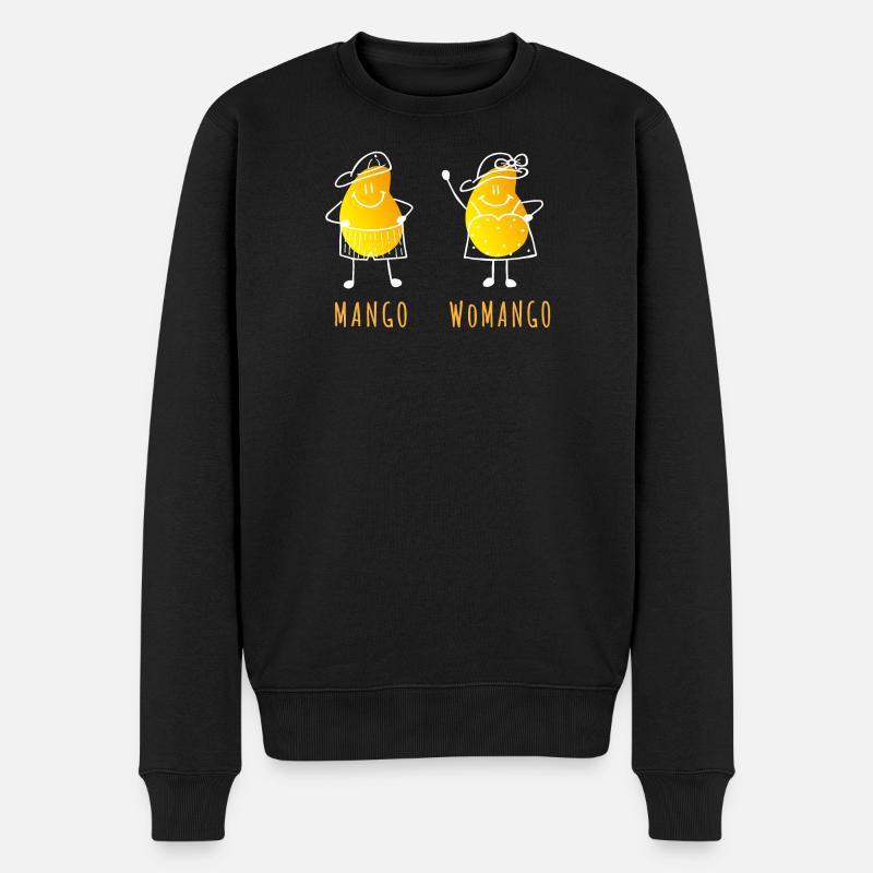 Mangue - Womango - Jeu de mots, Jeux de mots - Pull Premium bio Homme - noir