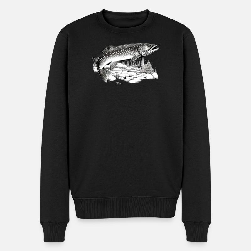 Brochet - Pull Premium bio Homme - noir