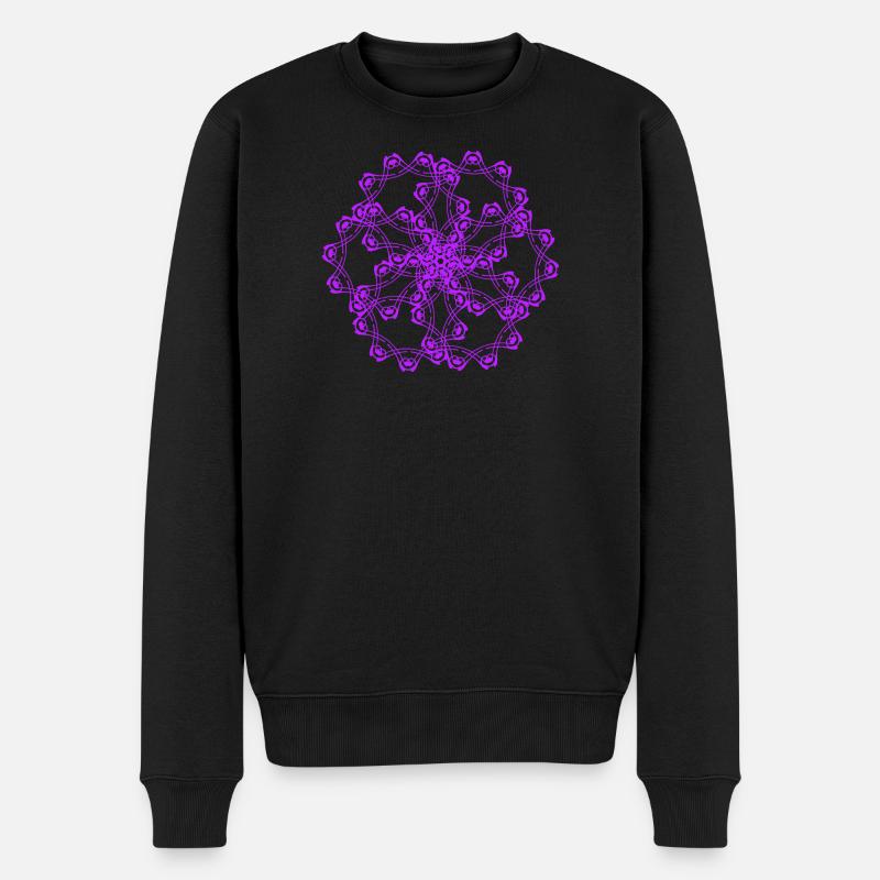Motifs aléatoires encerclés - Pull Premium bio Homme - noir