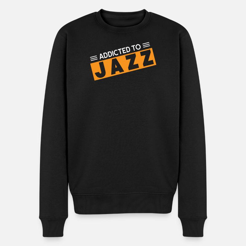 Accro au jazz - Pull Premium bio Homme - noir