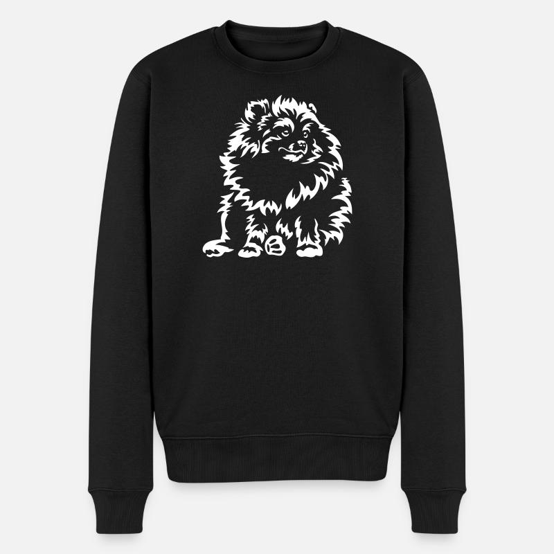 Dwarf Spitz "Black Edition" - Men's Premium Organic Jumper - black