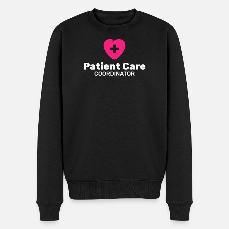 Coordonnatrice des soins aux patients - Pull Premium bio Homme - noir
