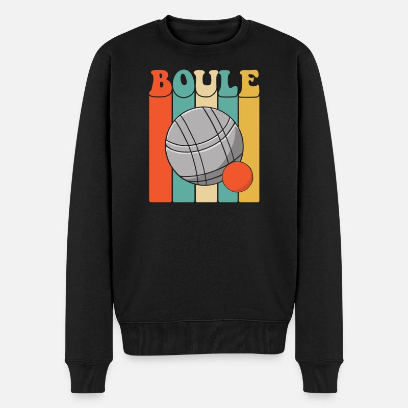 Boule Kugeln für Bouler Boccia Spiel Botcha Boule - Männer Premium Bio Pullover - Schwarz