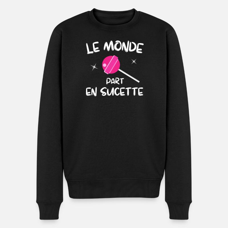 planète terre, sauver la planète - Pull Premium bio Homme - noir
