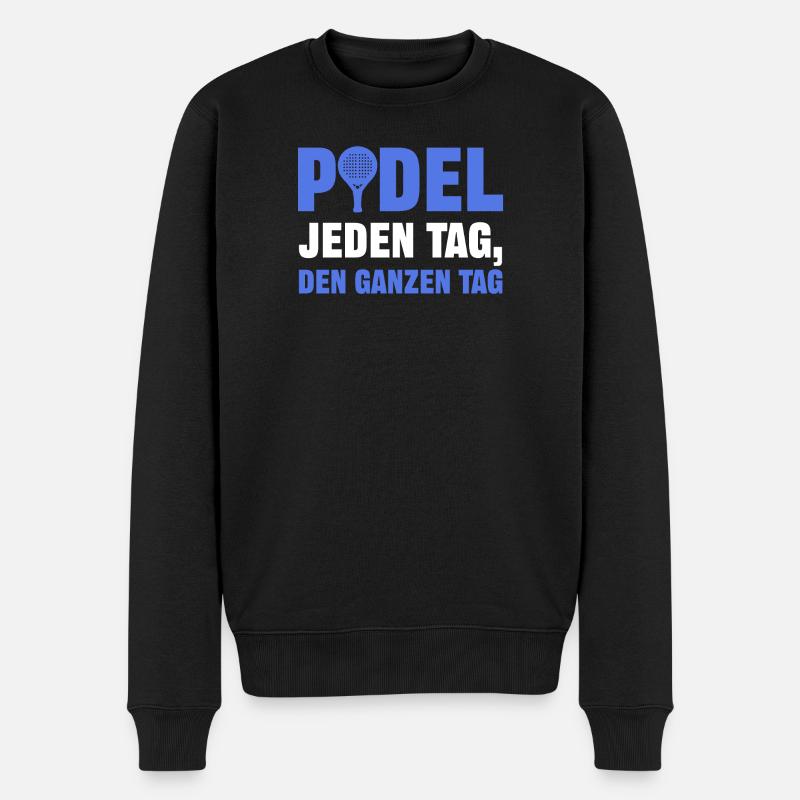 Spieler Padel Tennis Statement Spieler Training - Männer Premium Bio Pullover - Schwarz