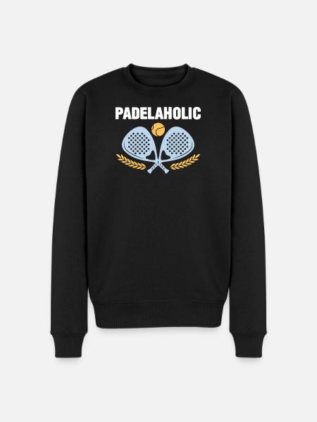 Padel Tennis Padelaholic - Økologisk premium-sweatshirt til mænd - sort