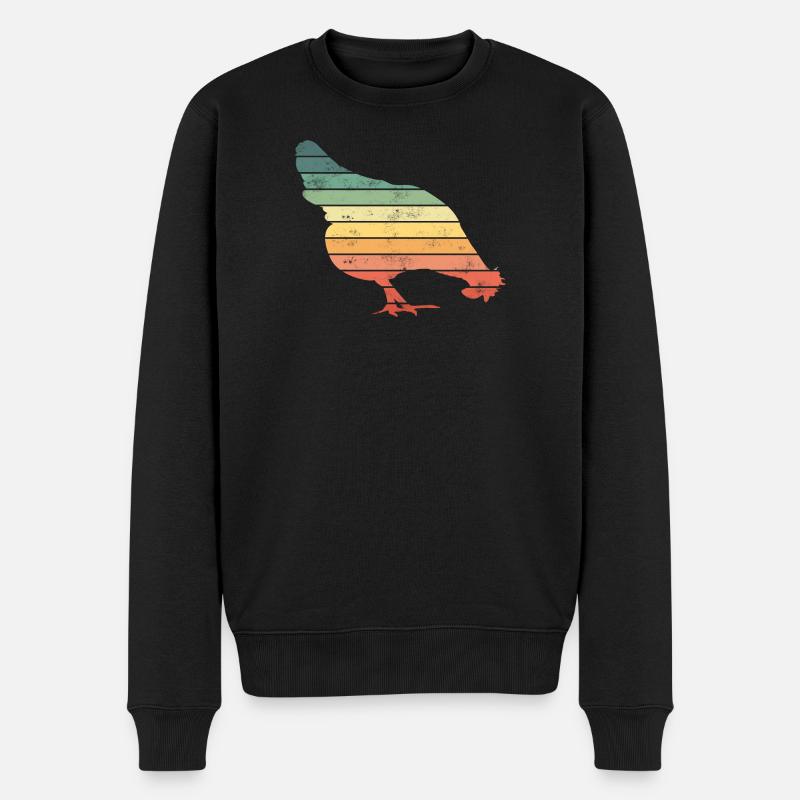 Poulets - Pull Premium bio Homme - noir