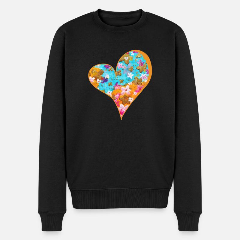 FrühlingsBlüten - Sonja Ariel von Staden - Männer Premium Bio Pullover - Schwarz