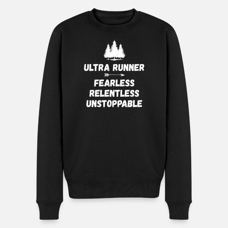Ultra Runner - Intrépide. Implacable. Imparable. - Pull Premium bio Homme - noir