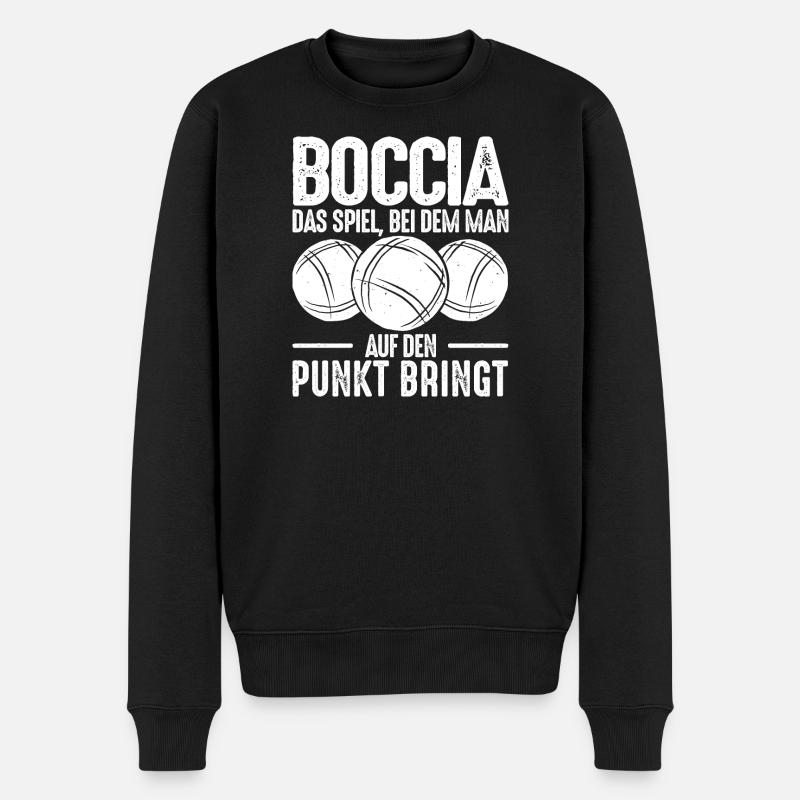 Bocciaspieler Boccia Spruch Legend Kugeln Boccia - Männer Premium Bio Pullover - Schwarz