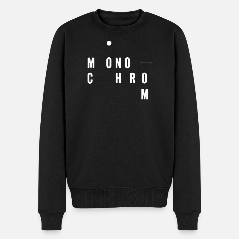 Photographie monochrome - Pull Premium bio Homme - noir