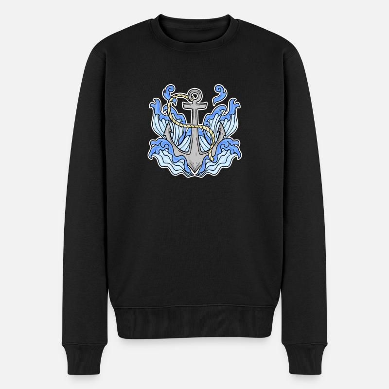 Ancre - Pull Premium bio Homme - noir
