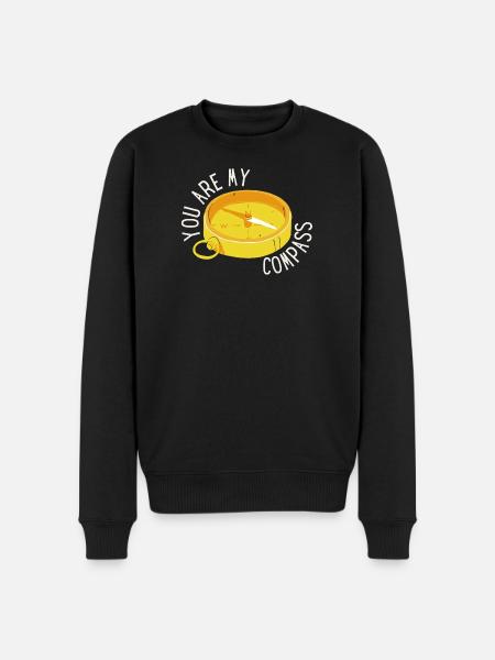 lover, declaration of love - Men's Premium Organic Jumper - black