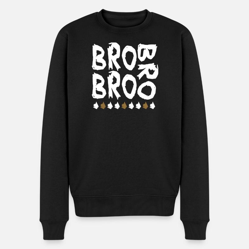 bro bro bro - Pull Premium bio Homme - noir