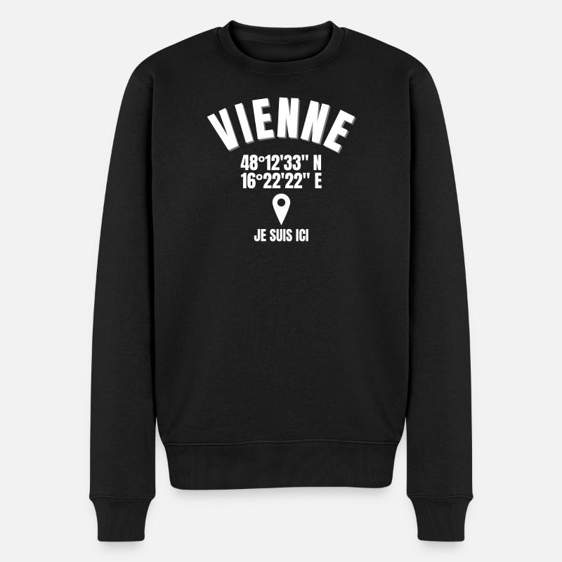 Autriche, Vienne, viennois - Pull Premium bio Homme - noir
