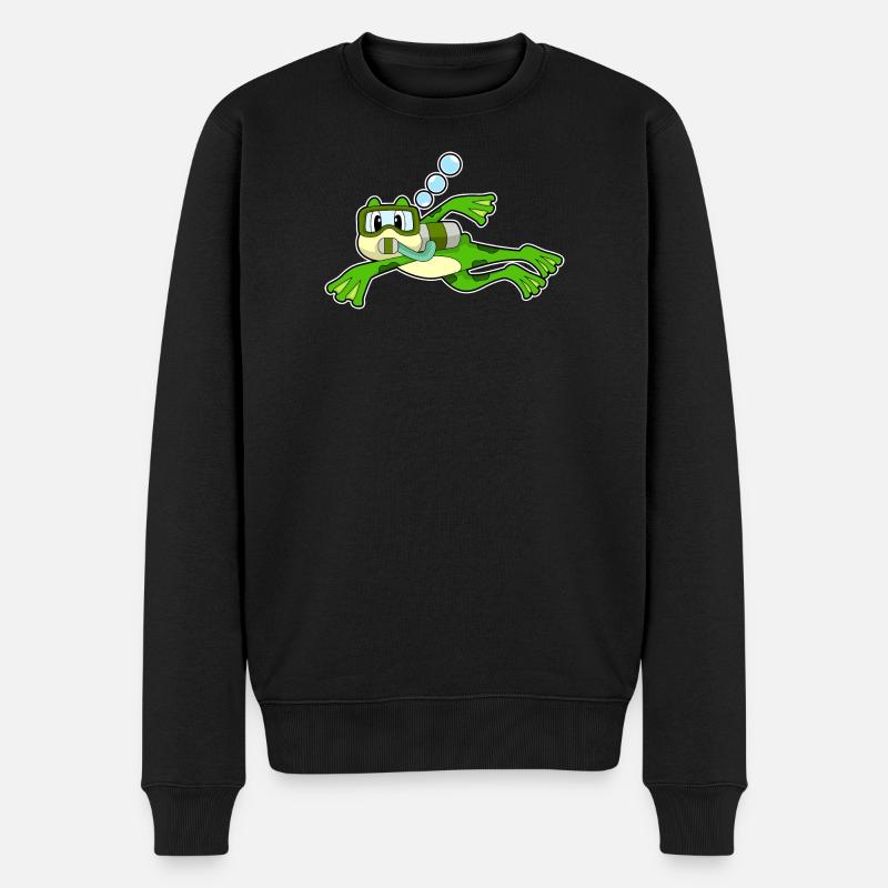 Bouteille d’oxygène Frog Diver - Pull Premium bio Homme - noir