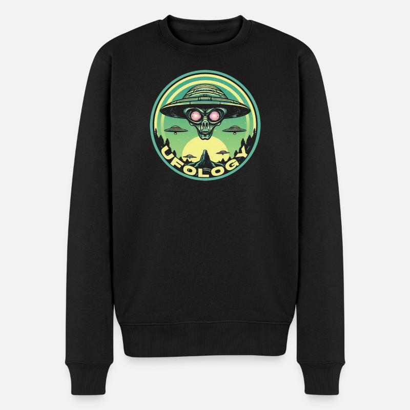 UFOLOGY - Pull Premium bio Homme - noir