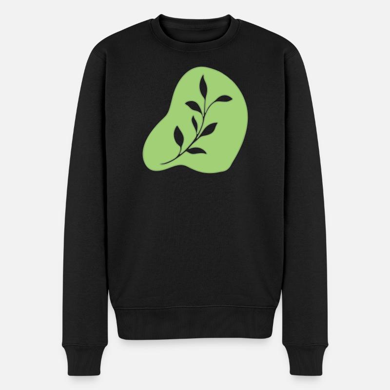 Feuilles - Pull Premium bio Homme - noir