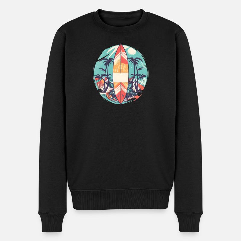 Planche de surf - Pull Premium bio Homme - noir