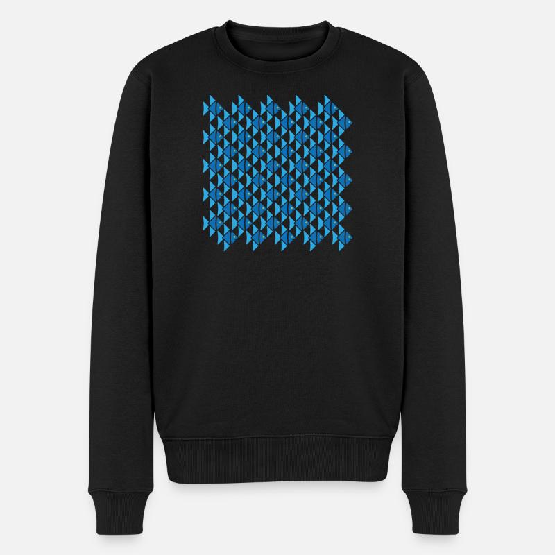 Kaiserfisch nach Escher-Art - Männer Premium Bio Pullover - Schwarz